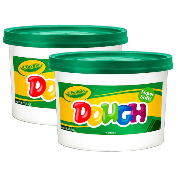 Modeling Dough, Green, 3 lb. Bucket, PK2